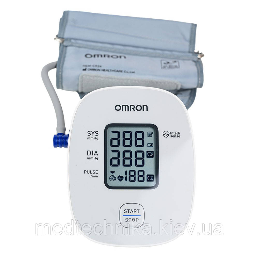 Тонометр автоматичний Omron M2 Basic (M2B-7121J-E), віялова манжета, 22-32 см + адаптер, фото 1