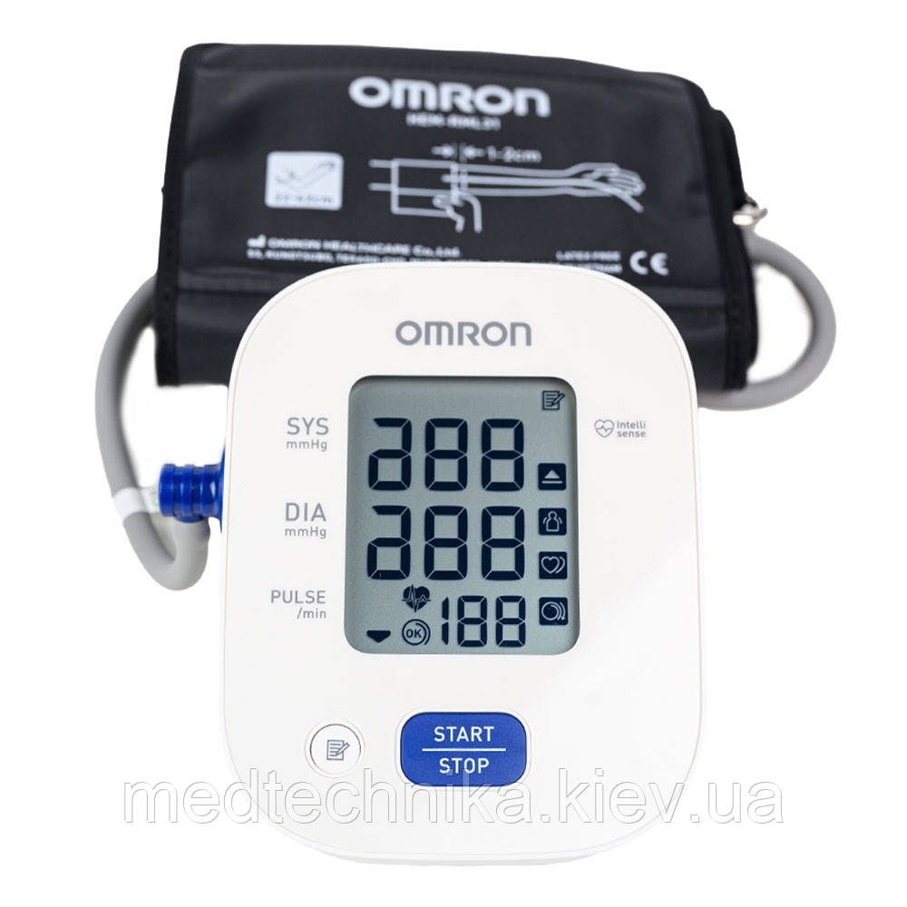Тонометр автоматичний Omron M2+ (HEM-7146-Е), віялова манжета, 22-42 см + адаптер, фото 1