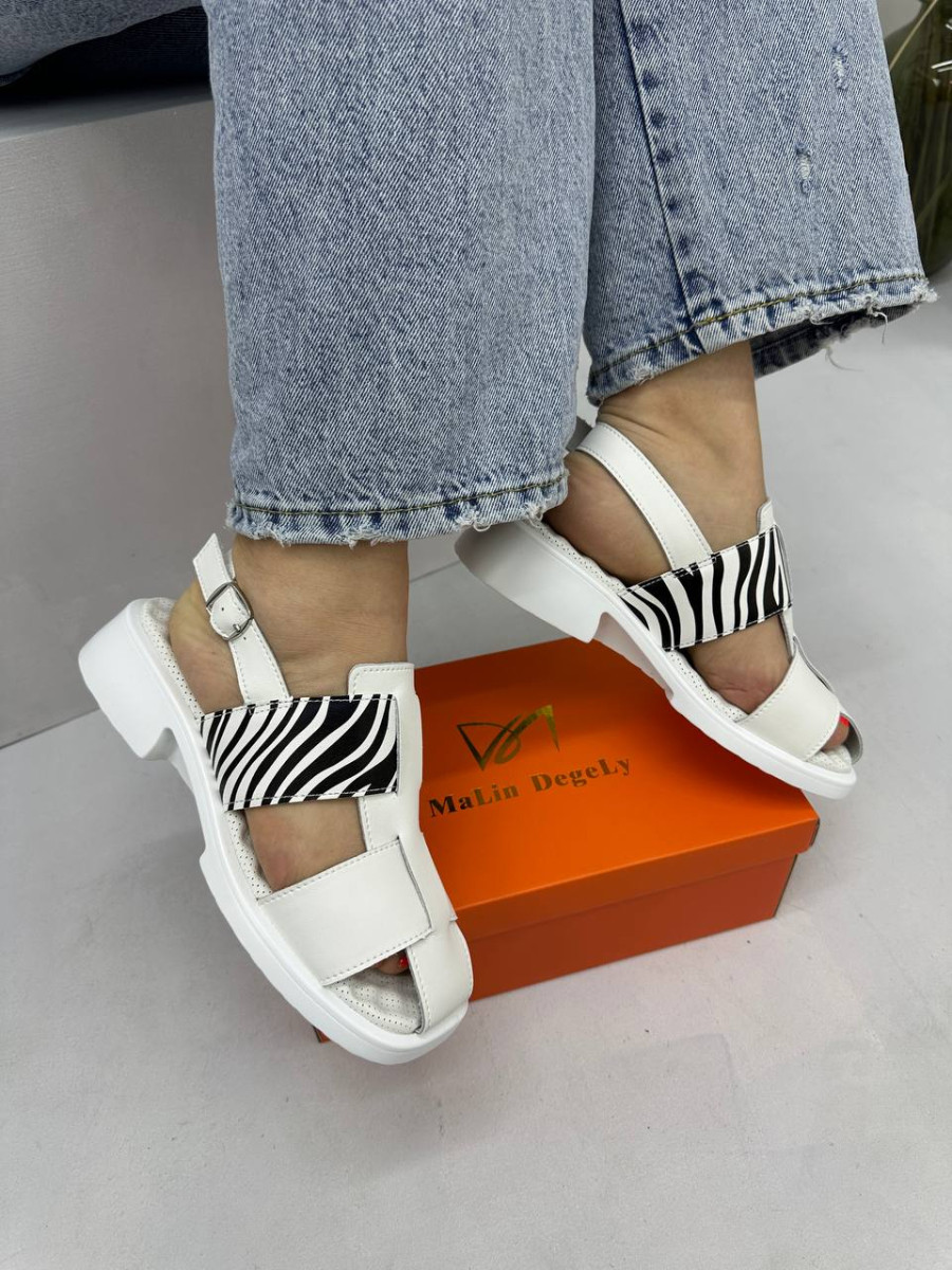 Босоніжки жіночі MalinDagely C101-9C білі 36, фото 1