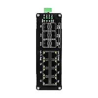 PoE-комутатор 14-портовий керований L2+ E-LINK ETH-IMC2408MP гігабітний з 8 портами PoE, 240W (73-00150), фото 3