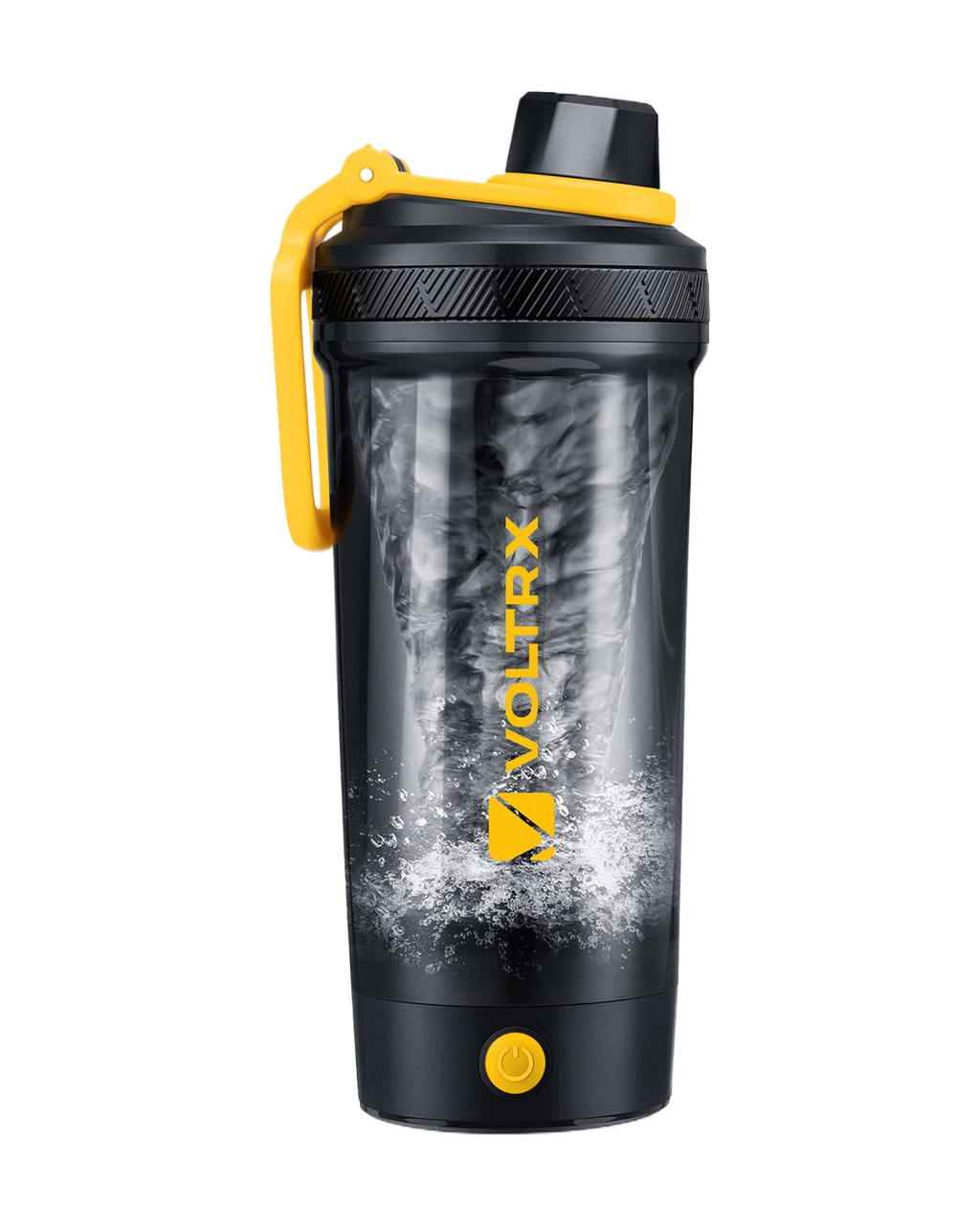 Шейкер електричний VOLTRX Gallium Tritan Yellow 600 ml жовтий / Спортивний шейкер / Міксер спортивний