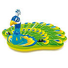 Надувний плотик 193x163x94 см з ручками для плавання та відпочинку на воді у вигляді Павлина Intex 57250, фото 2