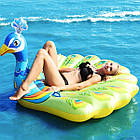 Надувний плотик 193x163x94 см з ручками для плавання та відпочинку на воді у вигляді Павлина Intex 57250, фото 5