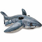 Надувний плотик для плавання та відпочинку на воді Акула Intex 57525 Стильний надувний плотик, фото 2