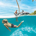 Надувний плотик для плавання та відпочинку на воді Акула Intex 57525 Стильний надувний плотик, фото 3