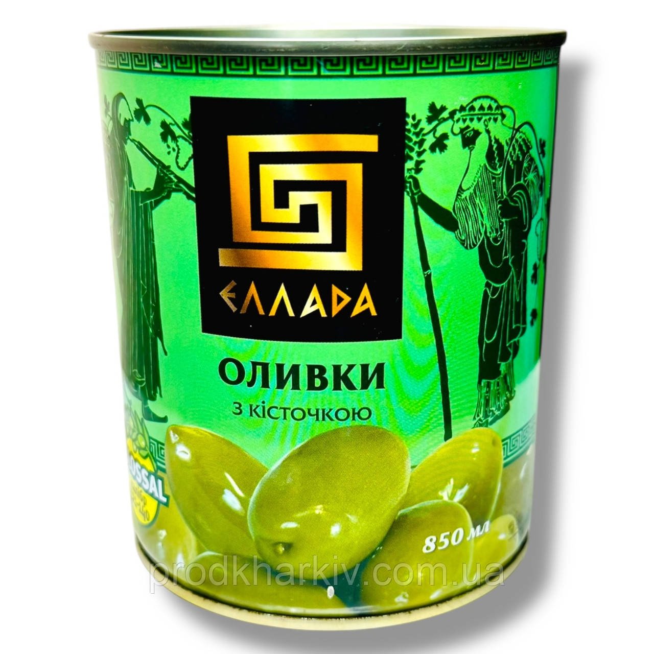 Оливки Ellada Colossal з кісточкою 850 мл