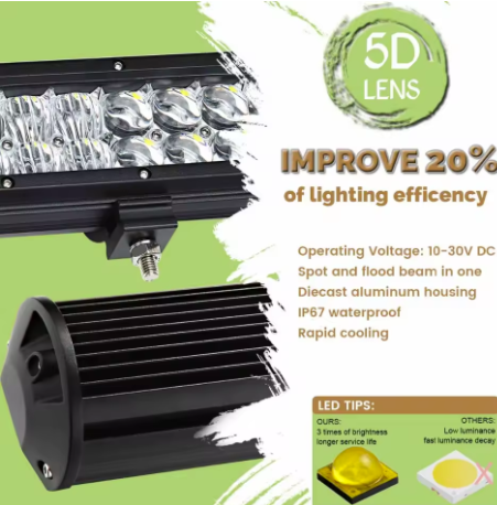 Автофара балка LED на крышу (12 LED) 5D-26W-SPORT