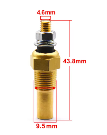 1/8 NPT датчик температури води та олії / 10 мм універсальний автомобільний датчик / датчик температури води