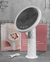 Дзеркало-нічник з LED підсвічуванням кругле ВТ3946
