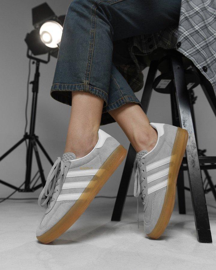 Жіночі кросівки adidas gazelle grey НП4912, фото 1