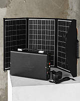 Портативна зарядна станція 300W 220V/2xUSB із сонячною панеллю 45W EP-3018 РА5025