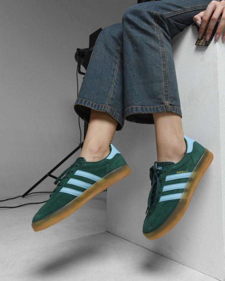 Жіночі кросівки adidas gazelle green НП4911, фото 1