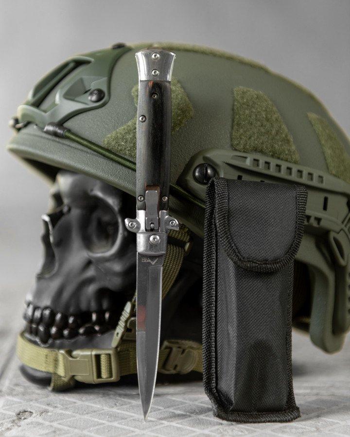 Ніж викидний Shuller black ТР6278