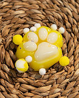 Іграшка антистрес котяча лапка сквіш лапа котика тягучка таба лапки yellow ВТ7701