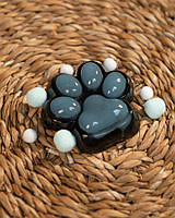 Іграшка антистрес котяча лапка сквіш лапа котика тягучка таба лапки black/breez ВТ7698