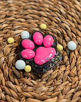 Іграшка антистрес котяча лапка сквіш лапа котика тягучка таба лапки black/rose ВТ7697