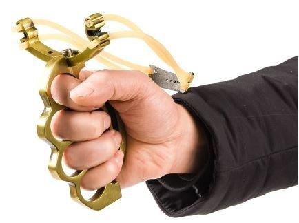 Рогатка металева спортивна з ручкою кастет HeyTec ТР6416