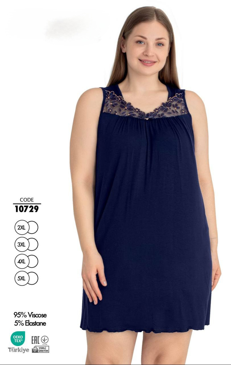 Нічна сорочка великих розмірів. Cotpark 10729, фото 1