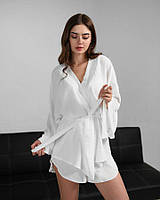 Літній комплект білий із сорочкою ВТ6342