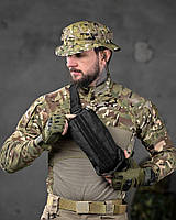 Сумка тактична через плече чи на пояс чорна ДЛ6329