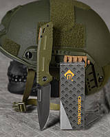 Ніж викидний grey/oliva ВТ4773