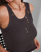 Топик сірий хрест ВТ6335