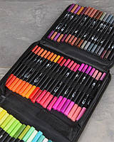 Набір двосторонніх маркерів на водній основі Color pencil AND 80 шт НП4994