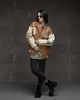 Шкірянка college коричнева ВТ7725