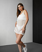 Пляжна накидка біла ВТ9967