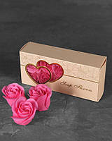Подарунковий набір троянди з мила pink НП4925т