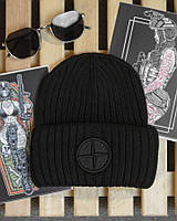 Шапка stone island black ВТ4730