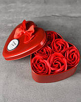 Подарунковий набір мило з троянд міні red НП4911