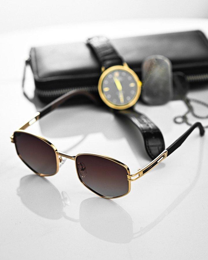 Чоловічі сонцезахисні окуляри Cartier Brawn, фото 1