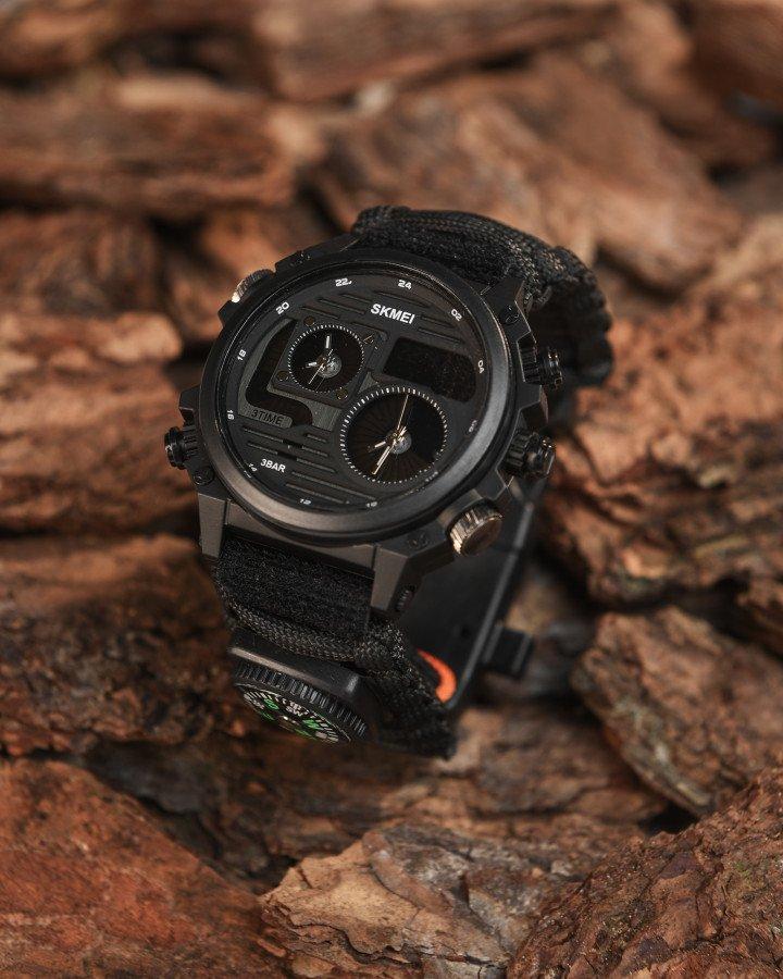 Тактичний годинник Skmei black ВТ0584