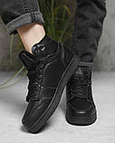 Зимові жіночі кросівки Air Force total black HB470-1 ВТ0579, фото 2