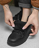 Зимові жіночі кросівки Air Force total black HB470-1 ВТ0579, фото 7