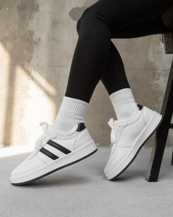 Зимові жіночі кросівки white/black JH130-3 ВТ0498, фото 1