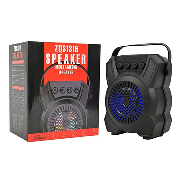 Колонка портативна акумуляторним 8Вт Bluetooth Zqs1316 чорний