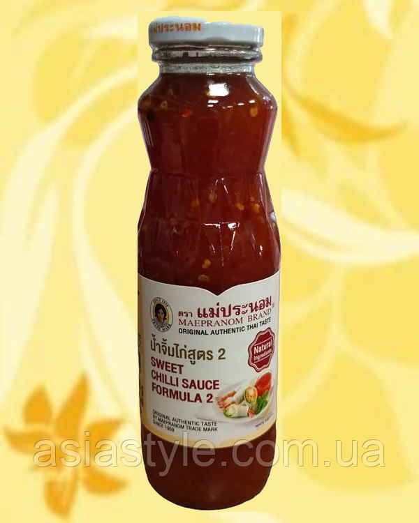 Соус чилі солодкий, Соус чили сладкий, Sweet chilli sauce, Maepranom Brand, 390г, Таїланд, Ч