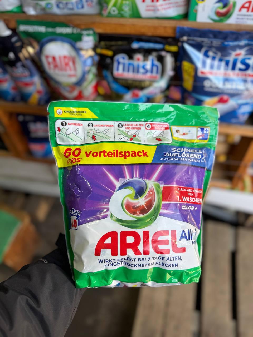 Капсули для прання кольорових речей Ariel Color All in One 60шт, фото 1