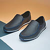 Літні мокасини Denim натуральна шкіра з перфорацією, фото 3