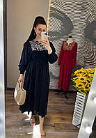 Плаття вишиванка жіноче з вишивкою на грудях і спині 44-48