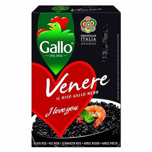 Рис чорний Riso Gallo Nero Venero, 500 г