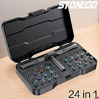 Набір біт + Т-подібний магнітнийй вороток 24ел.