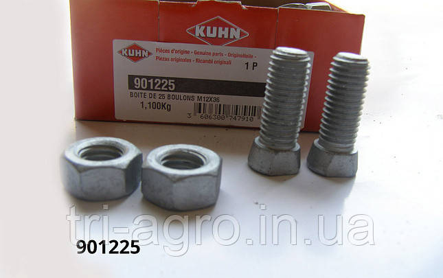 Болт + гайка M12*33 12,9 (25 шт.) 901225 KUHN (Оригінал)