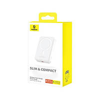 Повербанк з бездротовою зарядкою Baseus Magnetic Mini Air 20W 10000 mAh для iPhone, White, фото 8