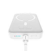 Повербанк з бездротовою зарядкою Baseus Magnetic Mini Air 20W 10000 mAh для iPhone, White, фото 4