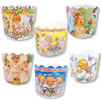 Паперові великодні форми для випікання  70*65 Ангелочки