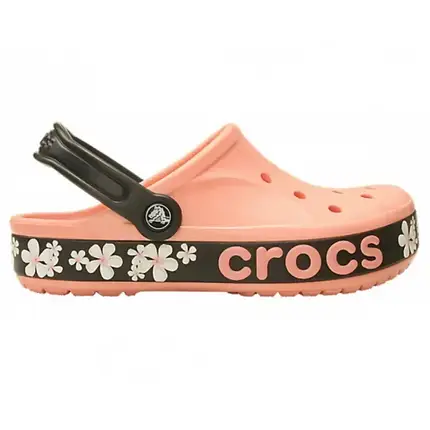 Crocs Bayaband Graphic II Clog Melon / Floral — Жіночі сабо Крокс Баябенд з квітковим принтом, персикові, фото 1