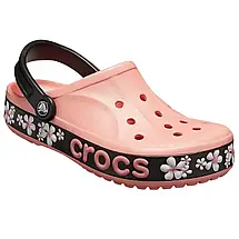 Crocs Bayaband Graphic II Clog Melon / Floral — Жіночі сабо Крокс Баябенд з квітковим принтом, персикові, фото 6